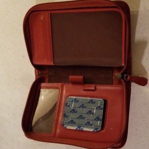 Coach leather planner